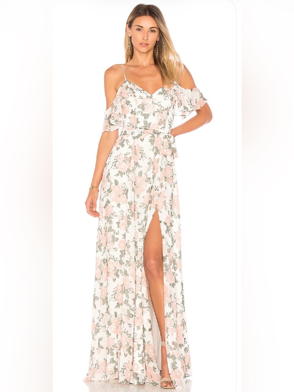 Lovers + Friends Taylor Floral Maxi Dress Sz 0